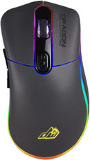 Dragonwar G21 7000dpi ergonomische und anpassbare RGB-Gaming-Maus mit 7 Tasten - Schwarz