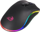 Dragonwar G21 7000dpi ergonomische und anpassbare RGB-Gaming-Maus mit 7 Tasten - Schwarz
