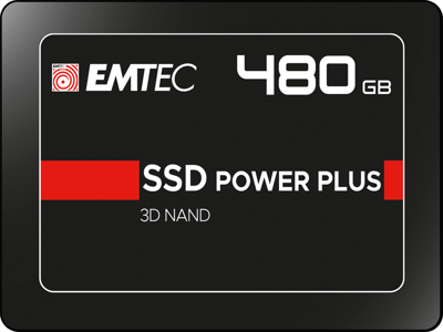 EMTEC 3D NAND Phison 480 GB schwarz Interne SSD-Festplatte (intern, SATAIII 6 GB/s, 2,5 Zoll (6.3cm))