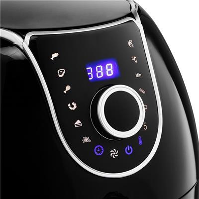 PRINCESS 182055 Aerofryer XXL Heißluftfritteuse (5,2 Liter, Automatikprogramme, ohne-Öl, Pommes-Frites, Timer, LCD-Display)