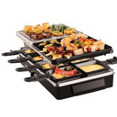 Russell Hobbs 26280-56 Multi Raclette 3in1 (1200W, 8 Pfännchen, Alu-Druckguss-Platte, Steinplatte, Antihaftbeschichtung, stufenlos regulierbar)