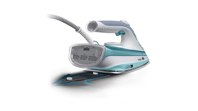 BRAUN FreeStyle 5 SI 5017 GR Dampfbügeleisen (2700 W, SuperCeramic Bügelsohle, 300 ml Wassertank, Selbstreinigungsfunktion)