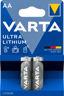 VARTA ULTRA Lithium AA, 2er Blister Batterie (FR14505, Mignon, Primär Lithium CardPower (LI/IRON DI), 1,5 Volt, 6106)