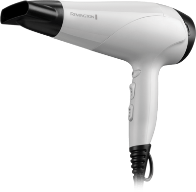 REMINGTON D3194 Ionic Dry 2200 Grau Haartrockner (2.200 Watt, Ionenpflege, 3 Heiz- und 2 Gebläsestufen, Keramik-Ring, Abkühlstufe, Stylingsdüse, Aufhängeöse, grau)