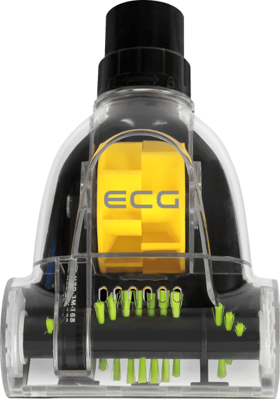 ECG VP S3010 Bodenstaubsauger (700 W, 7,5 m Aktionsradius, HEPA-Filterklasse 11, Universelle Bodendüse mit ausziehbarer Bürste, Mini-PET-Turbobürste, Staubfüllanzeige)