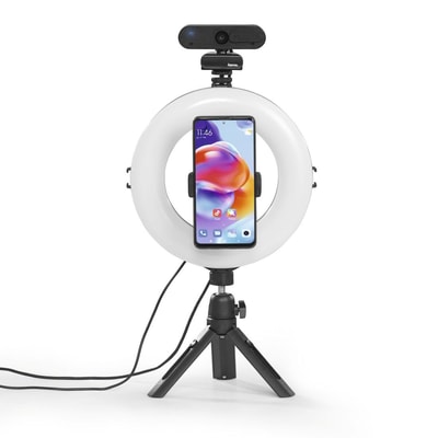 HAMA LED-Ringleuchte "SpotLight Smart 80 II", Set für Smartphone