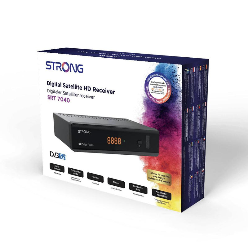 Strong SRT 7040 DVB-S2 SAT-Receiver (HDTV, Dolby Digital Plus, USB-Aufnahmefunktion)