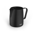 XAVAX Barista-Milchkännchen aus Edelstahl, Milchschaum-Kanne, 350ml, Schwarz-matt (00111260)