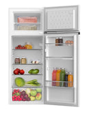 AMICA DT 374 170 W Kühl-Gefrier-Kombination (freistehend, EEK D, 211 l Nutzinhalt, FrischeZone, FrostControl, Doppel-Gefrierfach, 54 cm Breite, 142,8 cm Höhe, Weiß)