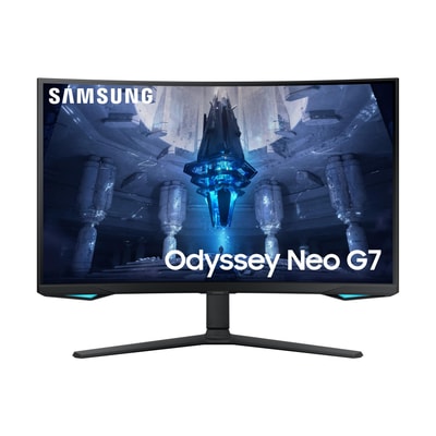 Samsung Gaming-Monitor Odyssey Neo G7 G75NP, Schwarz, 32 Zoll, UHD, Quantum Mini-LED, 165 Hz, 1 ms (HDR 2000, HDMI, DisplayPort, USB, höhenverstellbar, neigbar, Pivot, schwenkbar, FreeSync Premium Pro, LS32BG750NPXEN)