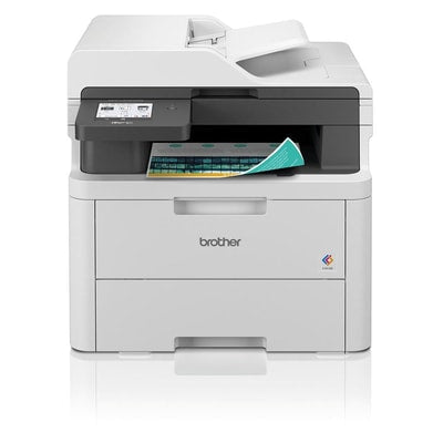 BROTHER MFC-L3740CDWE Multifunktionsdrucker, Weiß (LED-Drucker, 4-in-1, WLAN, LAN, USB, Apple AirPrint, Mopria, Brother Mobile Connect Android, Duplex, A4)