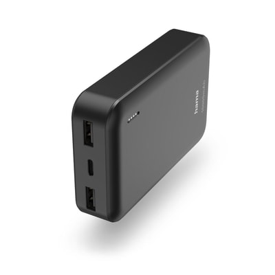 HAMA Power Pack "Pocket 10", 10000mAh, Ausgänge: 2x USB-A, Anthrazit (00201708)