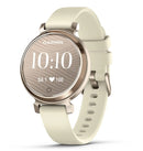 Garmin Lily® 2 Kokosnuss/Cremegold mit Schnellwechsel-Silikon-Armban Smartwatch (Herzfrequenzmessung)