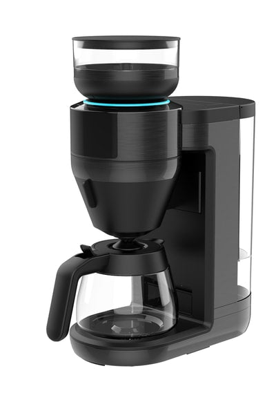 SEVERIN KA 4849 FILKA Filterkaffeemaschine mit Mahlwerk (10 Tassen, Ultra-Slim-Design, Goldton-Filter)