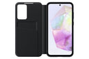 Samsung EF-ZA356 für Galaxy A35 Smart View Wallet Case Black Handyhülle (EF-ZA356CBEGWW)