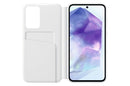 Samsung EF-ZA556 für Galaxy A55 Smart View Wallet Case White Handyhülle (EF-ZA556CWEGWW)