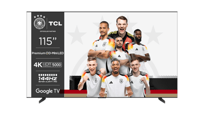 TCL 115X955 MAX Mini LED TV (115 Zoll (291 cm), 4K UHD, HDR, Smart TV, Dolby Atmos, Google TV, 144 Hz) -AUSSTELLER-