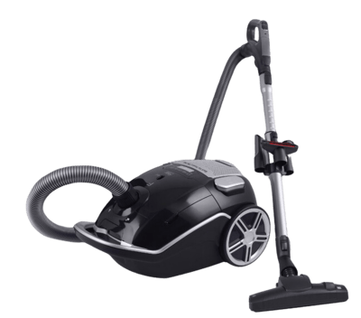 Fakir Black Vac Power TS 790 Bodenstaubsauger (800 Watt, 12 Meter Aktionsradius, HEPA H14-Filter, umschaltbare Bodensaugdüse, LED-Anzeige)