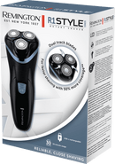 REMINGTON R1000 Style Series R1 Herrenrasierer (3 Dual-Track-Schneidsystem, Pop-up Trimmer, Akkubetrieb, LED-Ladeanzeige, USB-C-Ladekabel, Transportschutz, Schwarz)