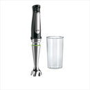 BRAUN MultiQuick7 MQ 7000X Stabmixer (1000 Watt, stufenlose Geschwindigkeit, Easy SmartSpeed, Edelstahl-Mixfuß, POWERBell Plus, ACTIVEBlade Technologie, EasyClick system Plus, Mix- und Messbecher 600 ml, Premium Schwarz/ Edelstahl)