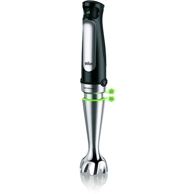 BRAUN MultiQuick7 MQ 7000X Stabmixer (1000 Watt, stufenlose Geschwindigkeit, Easy SmartSpeed, Edelstahl-Mixfuß, POWERBell Plus, ACTIVEBlade Technologie, EasyClick system Plus, Mix- und Messbecher 600 ml, Premium Schwarz/ Edelstahl)