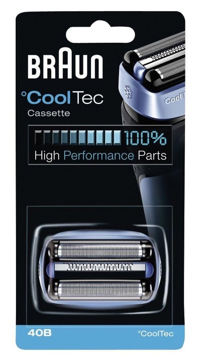 BRAUN 40 B Blau Ersatzscherteil (Kompatibel mit Braun CoolTec Rasierern)