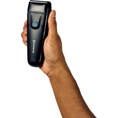REMINGTON F 1000 Herrenrasierer (2 Scherfolien, Pop-up Trimmer, LED-Ladeanzeige, Akkubetrieb, kabellos, Waschbare Klingen, inkl. USB-C-Ladekabel, Reinigungsbürste, Schwarz)