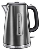 Russell Hobbs 23211-70 Luna Moonlight Grey Wasserkocher (17 Liter, 2400 W, Edelstahl, silber/grau, Schnellkochfunktion)