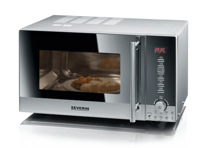 SEVERIN MW 9285 Mikrowelle mit Grillfunktion und Heißluftfunktion (900 Watt, 25 l, 270 mm Drehtellerdurchmesser)